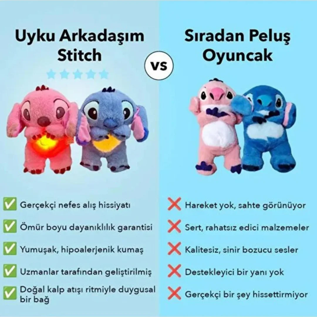Uyku Arkadaşım Mavi Stitch